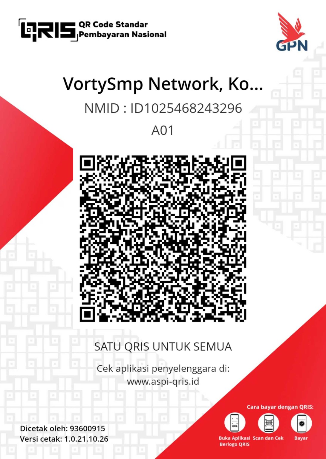 QRIS resmi VortySMP